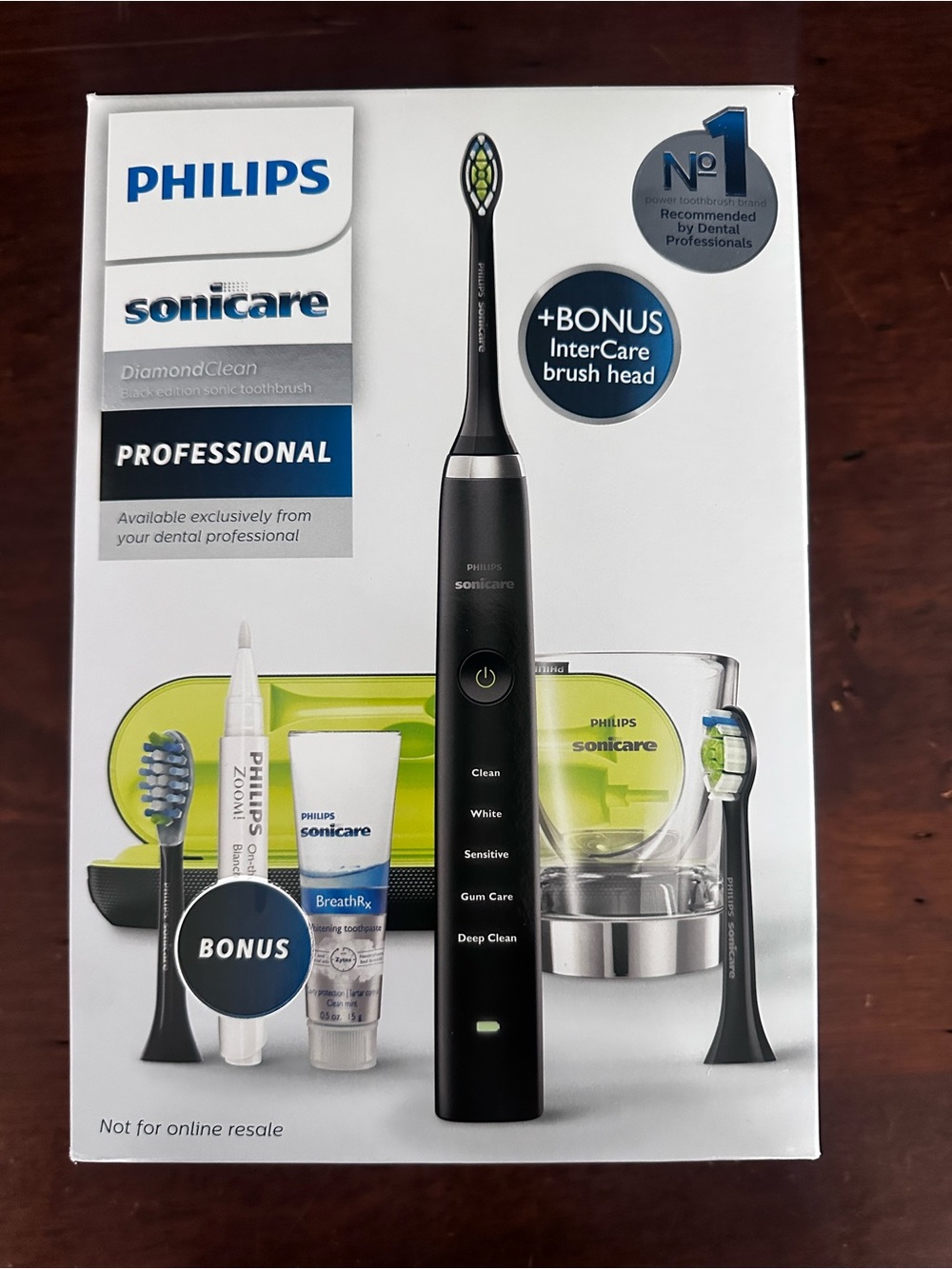 New sealed in box Sonicare DiamondClean Professional Electric Toothbrush - Black